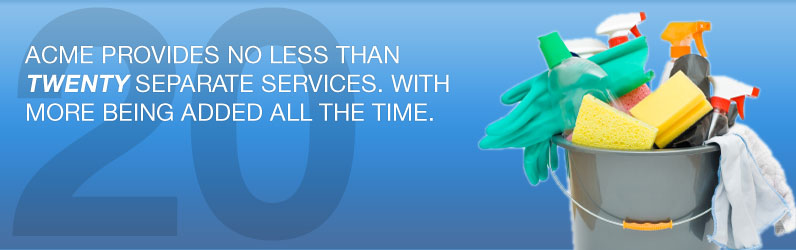 Acme provides no less than twenty separate services. With more being added all the time.